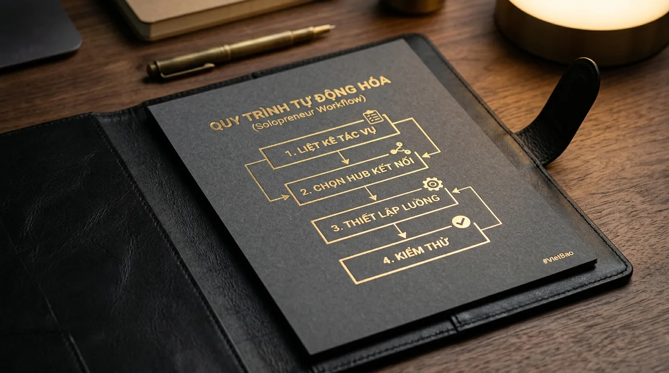 Quy trình 4 bước thiết lập hệ thống tự động hóa công việc cho Solopreneur