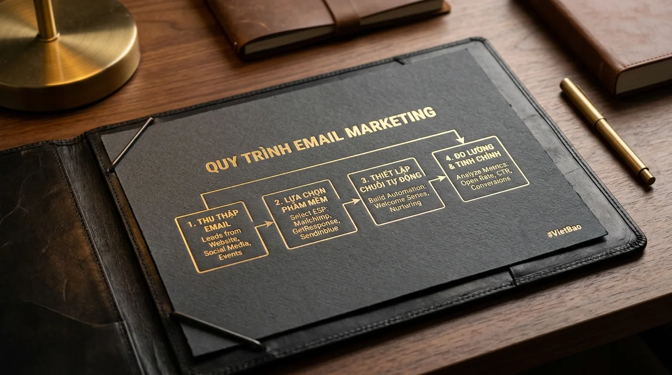 Quy trình 4 bước xây dựng hệ thống Email Marketing chuyển đổi cao cho doanh nghiệp SME