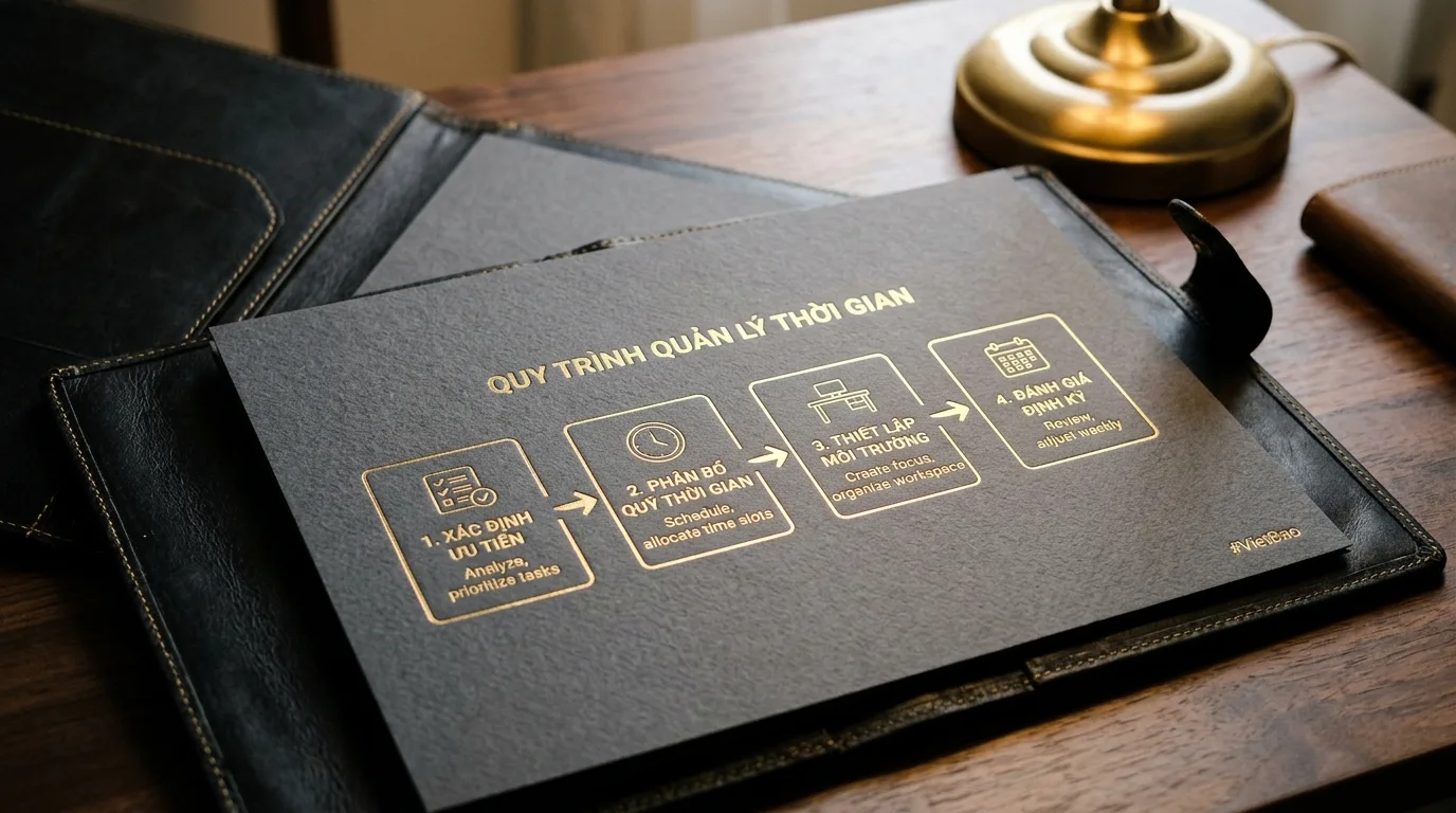 Quy trình 4 bước thiết lập hệ thống quản lý thời gian thực chiến cho Solopreneur