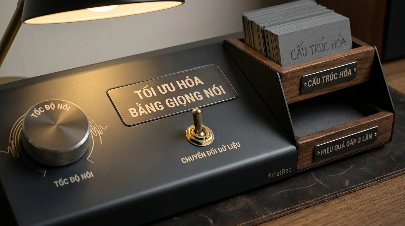 Minh họa: Chiến lược 2: Tối ưu hóa đầu vào bằng Giọng nói (Voice Transcript)