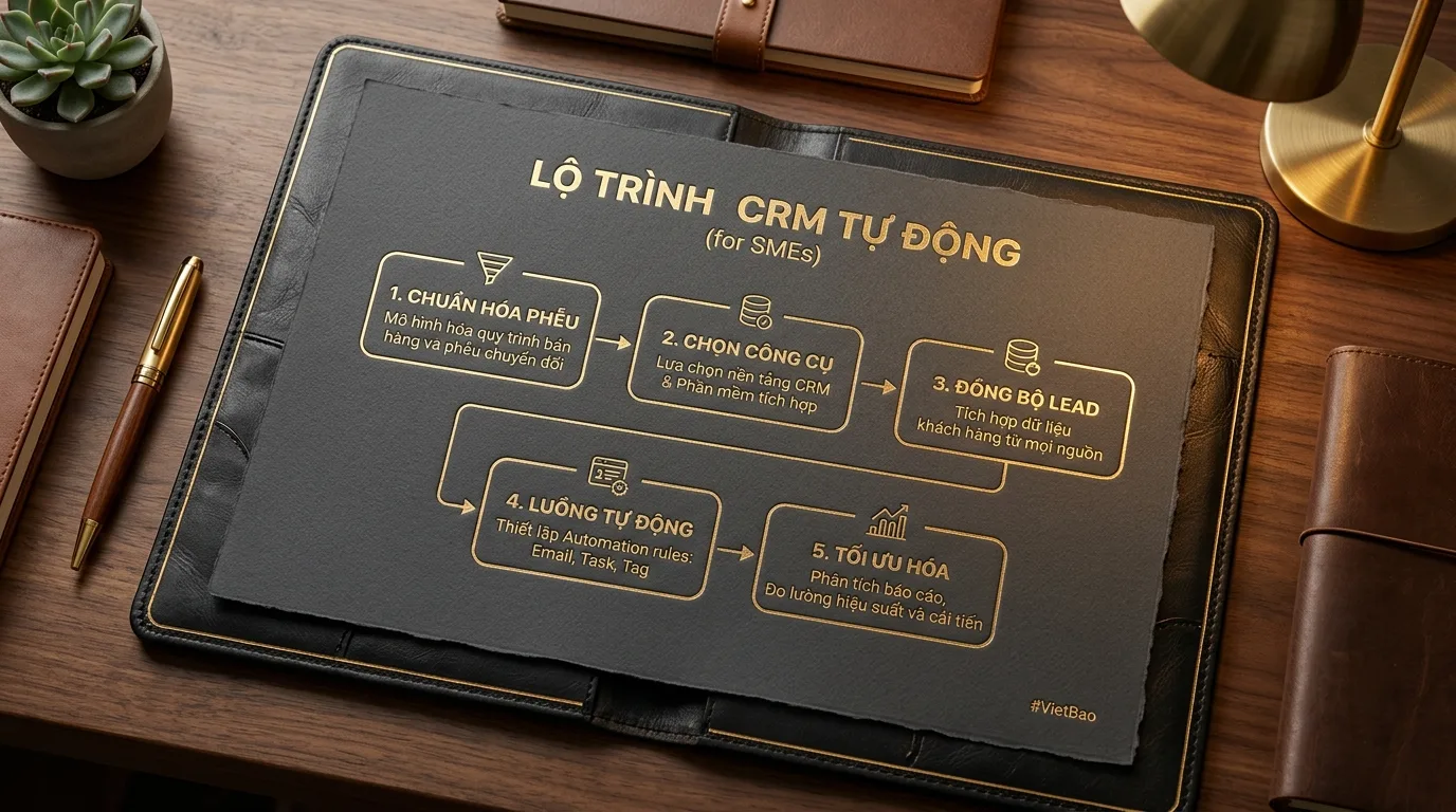 Quy trình 5 bước tự động hóa hệ thống CRM cho doanh nghiệp SME