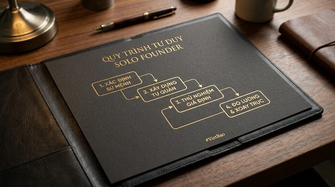 Quy trình 4 bước rèn luyện tư duy Solo Founder vững vàng cho nhà khởi nghiệp độc lập